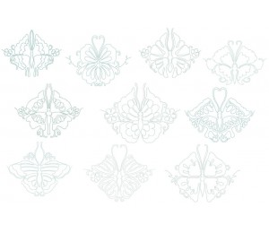 Stickserie - 10 Motive E2E Butterfly Quilt